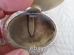 Ancienne boite ovale en argent massif anglais 57 gr