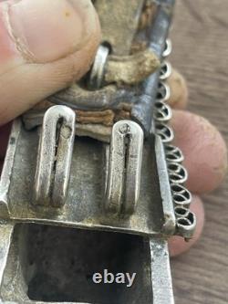 Ancienne ceinture en argent massif Russe orientale 783 gr époque fin XIX siècle