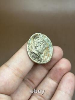 Ancienne pièce de monnaie en argent massif tétradrachme du roi grec-bactrien