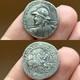 Ancienne Pi&egrave;ce De Monnaie T&eacute;tradrachme En Argent Massif Eucratides I Vers 171