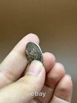 Ancienne pièce de monnaie tétradrachme en argent massif Eucratides I vers 171