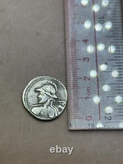 Ancienne pièce de monnaie tétradrachme en argent massif Eucratides I vers 171