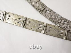 Ancienne rare Ceinture de mariage en argent massif Asie Islam Tribal XIXe siècle