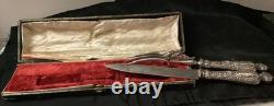 Anciens Couverts A Gigot Argent Massif Époque Napoleon 3