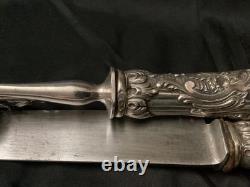 Anciens Couverts A Gigot Argent Massif Époque Napoleon 3
