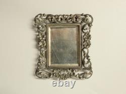 Anciens deux Cadres miniatures argent massif et cuivre doré XXème siècle