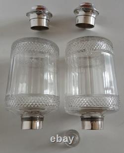 Argent massif russe et cristal. Flacon de parfum ancien