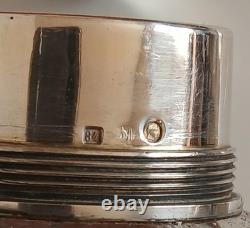 Argent massif russe et cristal. Flacon de parfum ancien