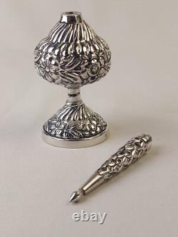 Aspersoir ancien Argent Massif Poinçon 800 Art Du Maghreb Oriental Flacon Parfum