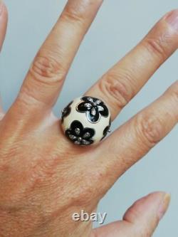 BAGUE ANCIENNE en argent Massif Silver Ring 925 UNA STORIA
