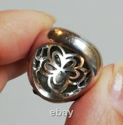 BAGUE ANCIENNE en argent Massif Silver Ring 925 UNA STORIA