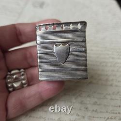 BOITE ARGENT Massif Hollandais Ancien XVIIIè XIXè Antique Solid Silver Pill Box