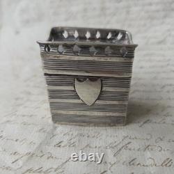 BOITE ARGENT Massif Hollandais Ancien XVIIIè XIXè Antique Solid Silver Pill Box