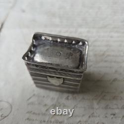 BOITE ARGENT Massif Hollandais Ancien XVIIIè XIXè Antique Solid Silver Pill Box