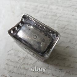 BOITE ARGENT Massif Hollandais Ancien XVIIIè XIXè Antique Solid Silver Pill Box
