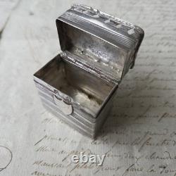 BOITE ARGENT Massif Hollandais Ancien XVIIIè XIXè Antique Solid Silver Pill Box