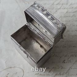 BOITE ARGENT Massif Hollandais Ancien XVIIIè XIXè Antique Solid Silver Pill Box
