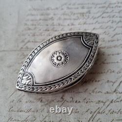 BOITE Argent Massif Allemand Ancienne XIXè Victorian Silver Pill Box 19th C