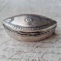 BOITE Argent Massif Allemand Ancienne XIXè Victorian Silver Pill Box 19th C