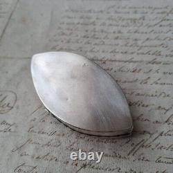 BOITE Argent Massif Allemand Ancienne XIXè Victorian Silver Pill Box 19th C