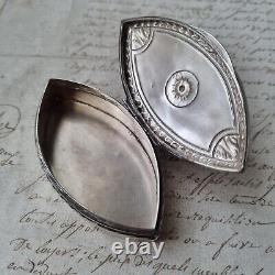 BOITE Argent Massif Allemand Ancienne XIXè Victorian Silver Pill Box 19th C