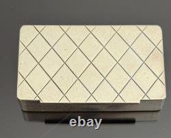 BOITE D'ALLUMETTES ANCIEN ARGENT MASSIF 46g SUÉDOIS SWEDEN STERLING SILVER BOX