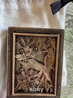 BOUCHERON-PARIS Poudrier Ancien Or Rose, Argent Et Saphirs