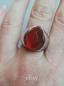 Bague Ancienne Argent Massif Silver 925 Jonc créateur Art Nouveau Déco