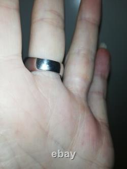 Bague Ancienne Argent Massif Silver 925 Jonc créateur Art Nouveau Déco