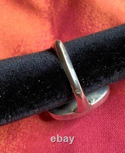 Bague ancienne-argent massif-cornaline