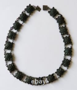 Beau collier articulé en argent massif TUNISIE Maghreb Ancien silver necklace