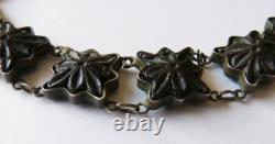 Beau collier articulé en argent massif TUNISIE Maghreb Ancien silver necklace