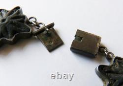 Beau collier articulé en argent massif TUNISIE Maghreb Ancien silver necklace