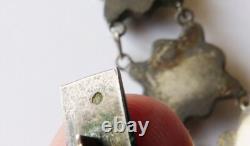 Beau collier articulé en argent massif TUNISIE Maghreb Ancien silver necklace