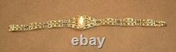 Bel Ancien Bracelet Camee En Argent Massif Doré Vermeil Filigrane
