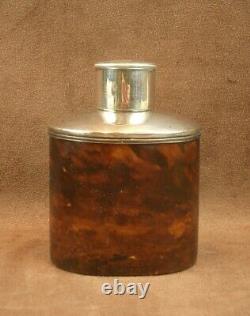 Belle Grande Flasque A Alcool Whisky Ancienne En Argent Massif