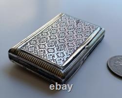 Boîte Tabatière Argent Massif Antique Silver Snuff Box Export France 19e ancien