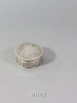 Boite ancienne pilulier Art Islamic XIX Algerie Mahmoud II 1823 Argent massif