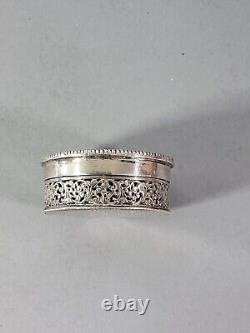 Boite ancienne pilulier Art Islamic XIX Algerie Mahmoud II 1823 Argent massif