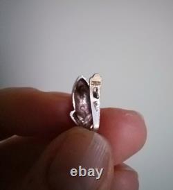 Boucles d'oreilles anciennes argent 925