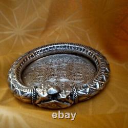 Bracelet Ancien Xixe Argent Poinçon Égypte Monté Cendrier 11,3x12,4 Cm 140,3 g