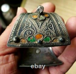 Bracelet Argent Niellé Ancien Email Maroc Antique Moroccan Berber Silver Bangle
