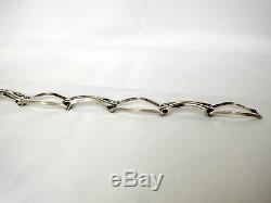 Bracelet Articule Ancien Argent Massif Silver Minerve France Annees 70 35,70 Gr