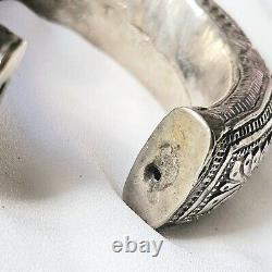 Bracelet Bédouin Ancien Argent Massif À Grelots Kévin Oman 71g Vers 1900