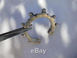 Bracelet Esclave Ancien Vintage Argent Massif Afrique Touareg 108 Grammes Ac25