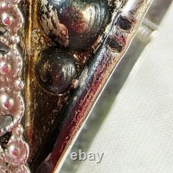 Bracelet Jonc Ancien Rigide en Argent Massif Style Art Déco / Oriental