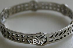 Bracelet ancien argent massif Basque Swastika / Sterling silver bracelet