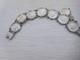 Bracelet Ancien En Argent Massif, 8 Pièces 1 Dime Usa Etats Unis B193