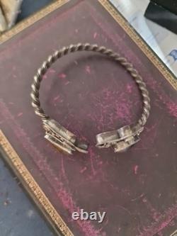Bracelet argent massif ancien
