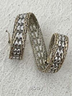 Bracelet argent massif ancien Unisexe Vintage Vermeil